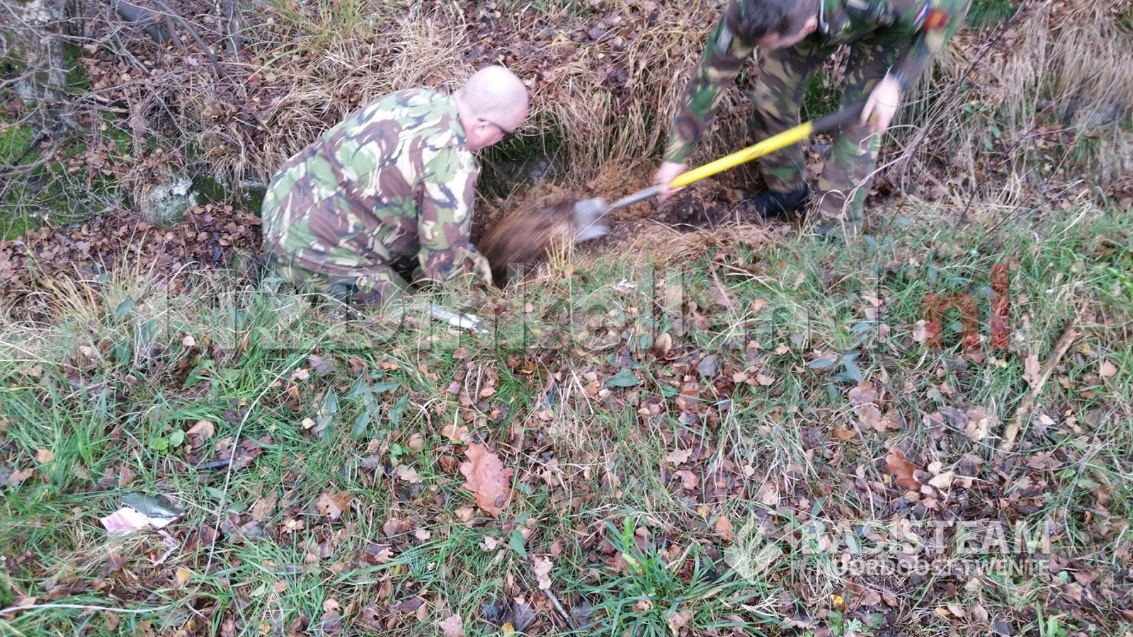 Explosieven gevonden in bosperceel in Deurningen; EOD maakt granaten en bom onschadelijk