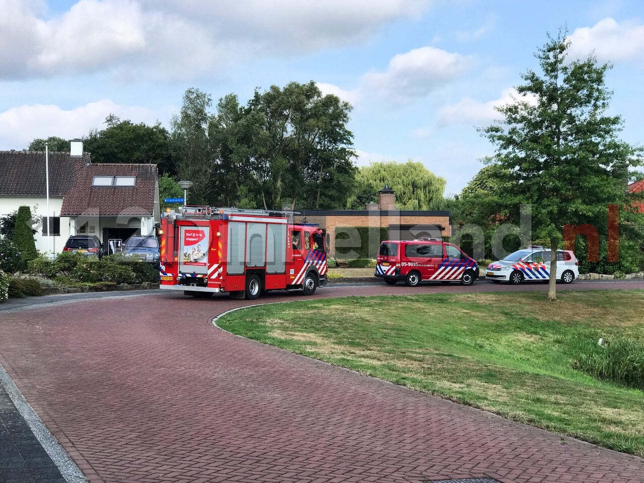 Kortsluiting in terrasheater bij woning in Ootmarsum