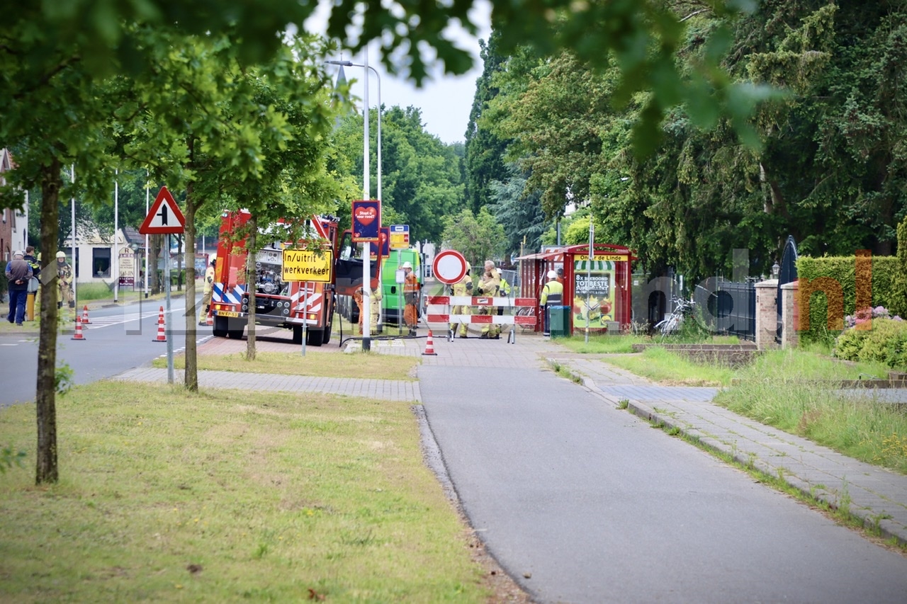 Nordhornsestraat Denekamp afgesloten door gaslek