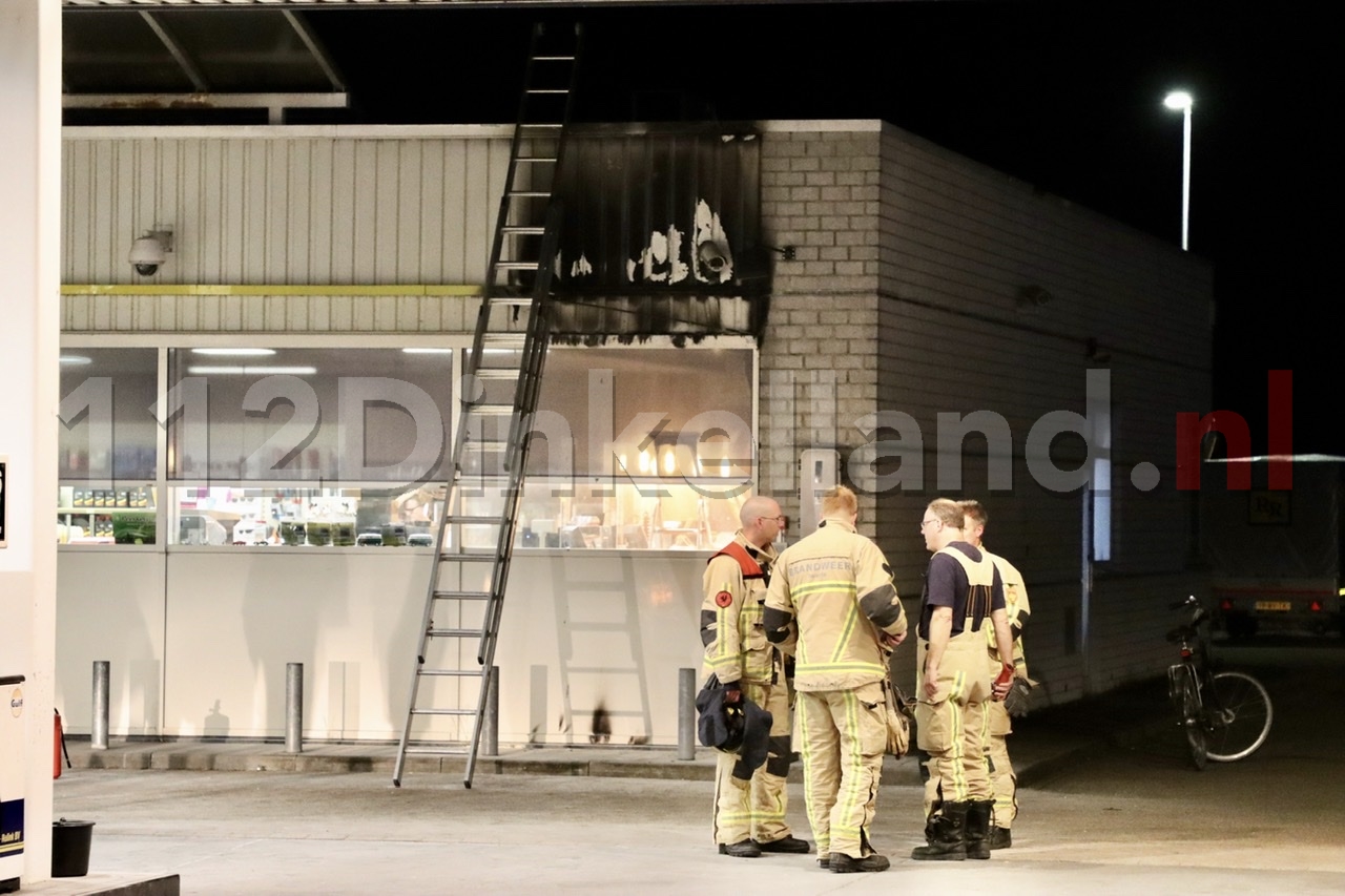 Brand bij tankstation in Denekamp