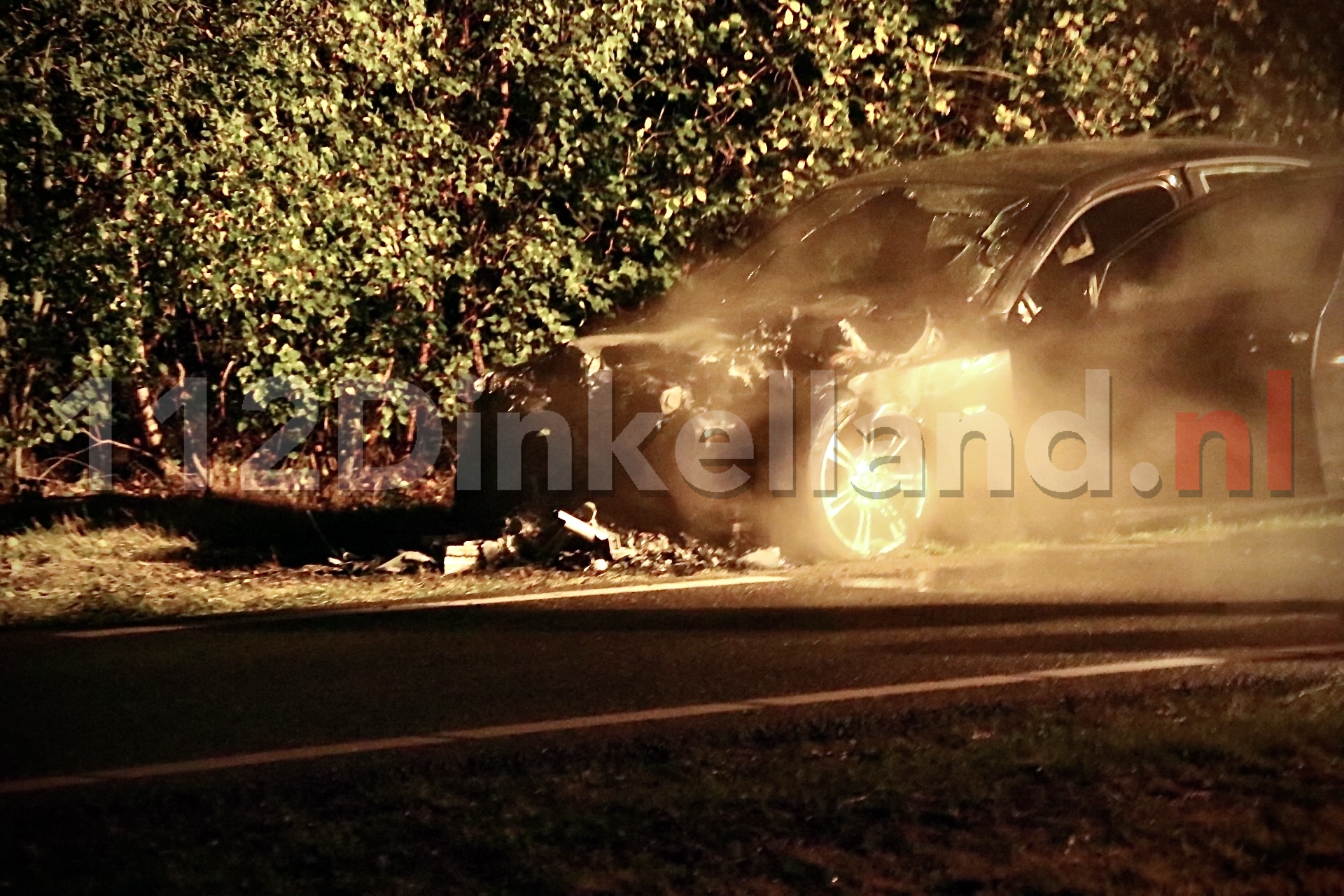 Auto total loss na brand in Denekamp