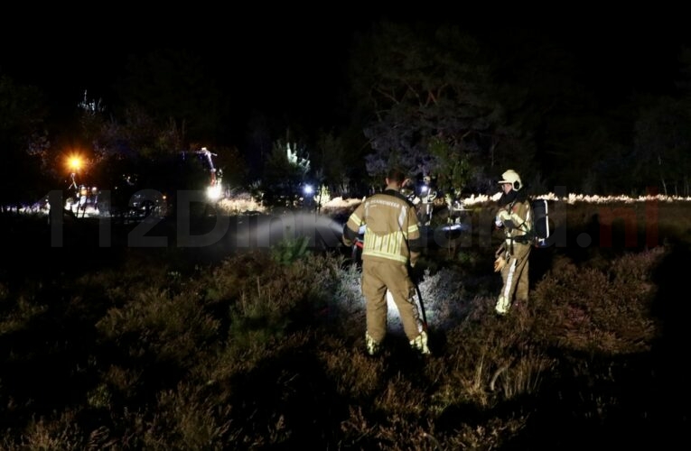 Brandweer rukt massaal uit voor heidebrand in Lattrop-Breklenkamp